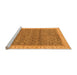 Sideview of Machine Washable Abstract Orange Modern Area Rugs, wshabs659org