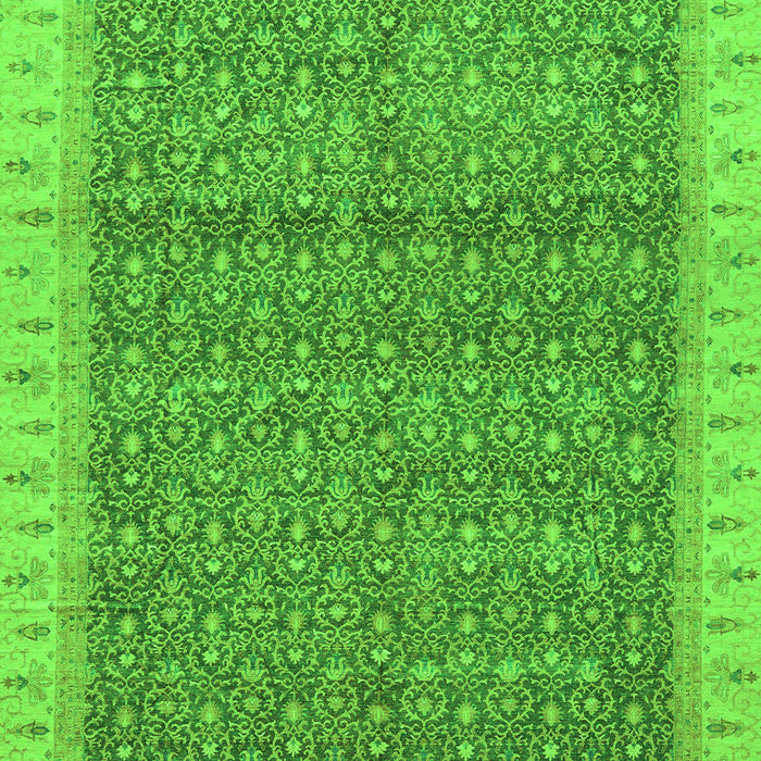 Machine Washable Abstract Green Modern Area Rugs, wshabs659grn