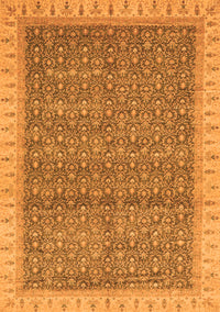 Abstract Orange Modern Rug, abs659org