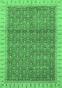 Abstract Emerald Green Modern Rug, abs659emgrn