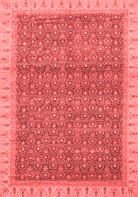 Abstract Red Modern Rug, abs659red