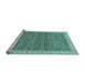 Sideview of Machine Washable Abstract Light Blue Modern Rug, wshabs659lblu