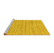 Sideview of Machine Washable Solid Yellow Modern Rug, wshabs65yw