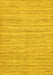 Machine Washable Solid Yellow Modern Rug, wshabs65yw