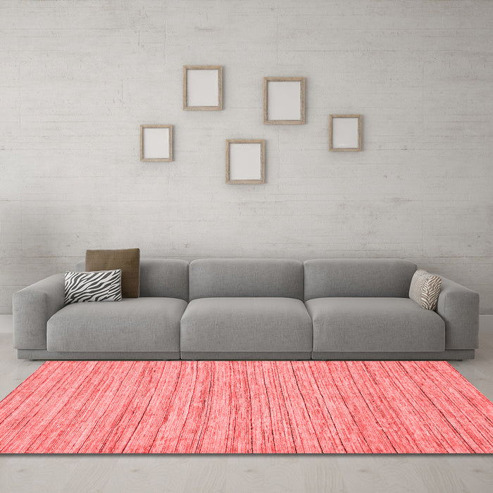 Modern Red Washable Rugs