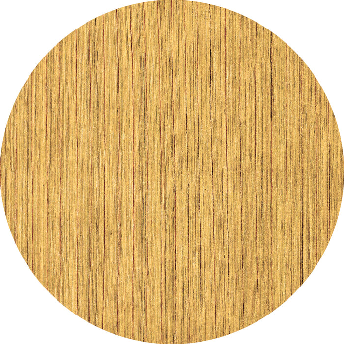 Round Solid Brown Modern Rug, abs65brn