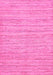 Machine Washable Solid Pink Modern Rug, wshabs65pnk