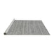 Sideview of Machine Washable Solid Gray Modern Rug, wshabs65gry