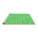 Sideview of Machine Washable Solid Emerald Green Modern Area Rugs, wshabs65emgrn