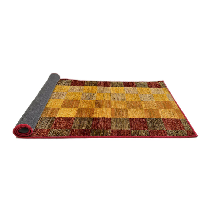 Sideview of Abstract Red Modern Rug, abs66
