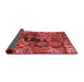 Abstract Red Modern Area Rugs