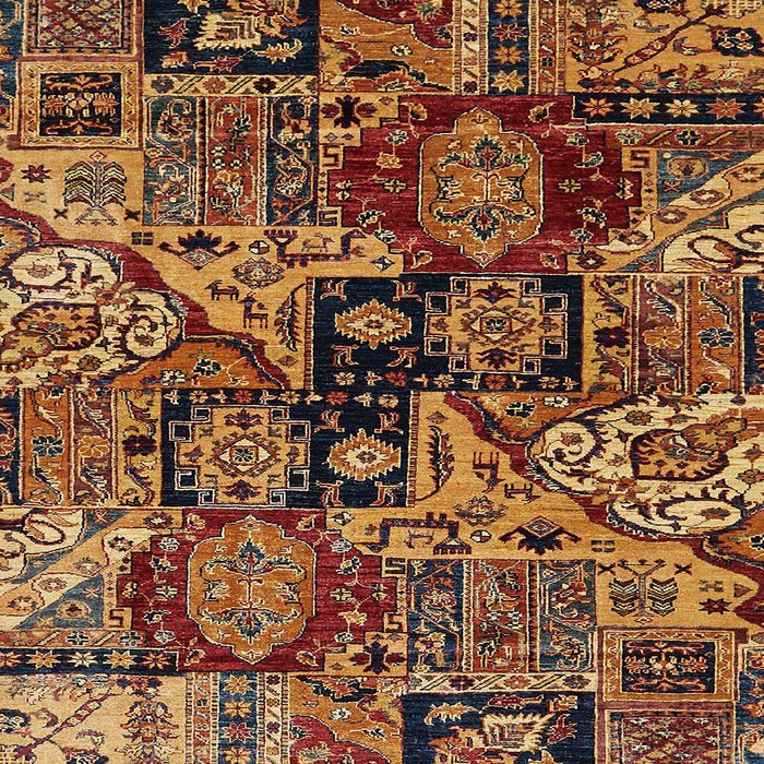 Square Abstract Red Modern Rug, abs660