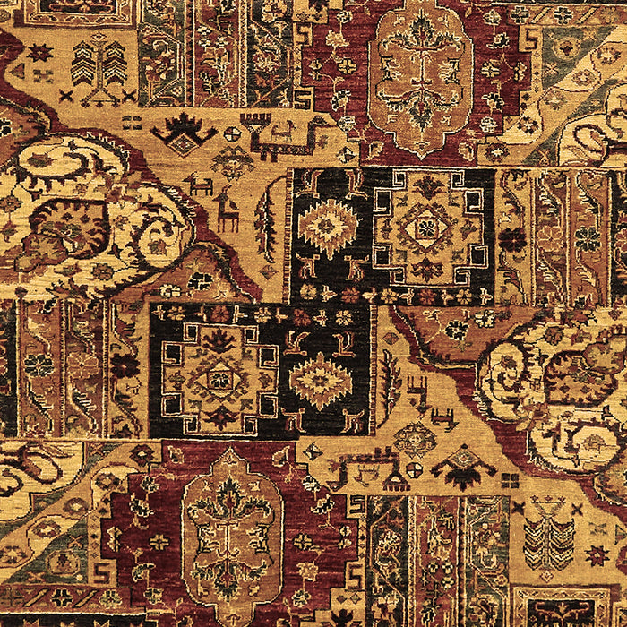 Machine Washable Abstract Brown Modern Rug, wshabs660brn