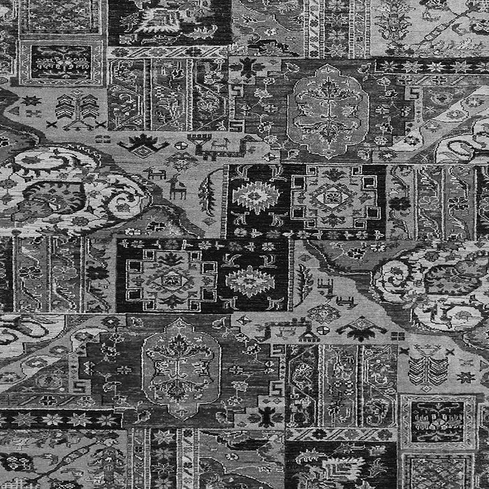 Square Abstract Gray Modern Rug, abs660gry