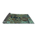 Sideview of Abstract Light Blue Modern Rug, abs660lblu