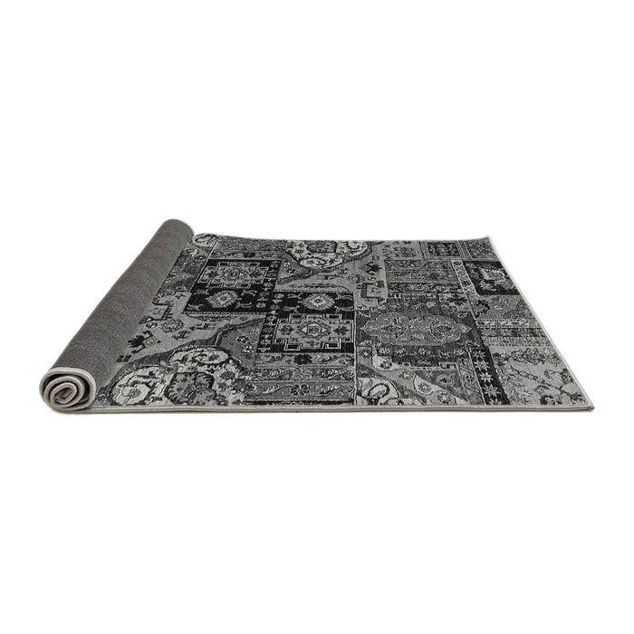 Sideview of Abstract Gray Modern Rug, abs660gry