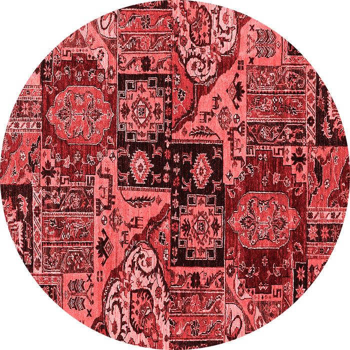 Machine Washable Abstract Red Modern Rug, wshabs660red