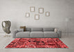 Modern Red Washable Rugs