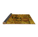 Sideview of Abstract Yellow Modern Rug, abs660yw