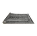 Sideview of Abstract Gray Modern Rug, abs661gry