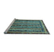 Sideview of Machine Washable Abstract Light Blue Modern Rug, wshabs661lblu