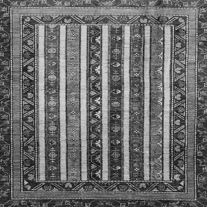 Square Machine Washable Abstract Gray Modern Rug, wshabs661gry