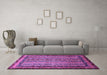 Machine Washable Abstract Purple Modern Area Rugs in a Living Room, wshabs661pur