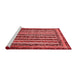 Modern Red Washable Rugs