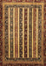 Machine Washable Abstract Brown Modern Rug, wshabs661brn