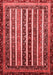 Abstract Red Modern Area Rugs