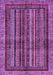 Machine Washable Abstract Purple Modern Area Rugs, wshabs662pur