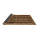 Sideview of Abstract Brown Modern Rug, abs662brn