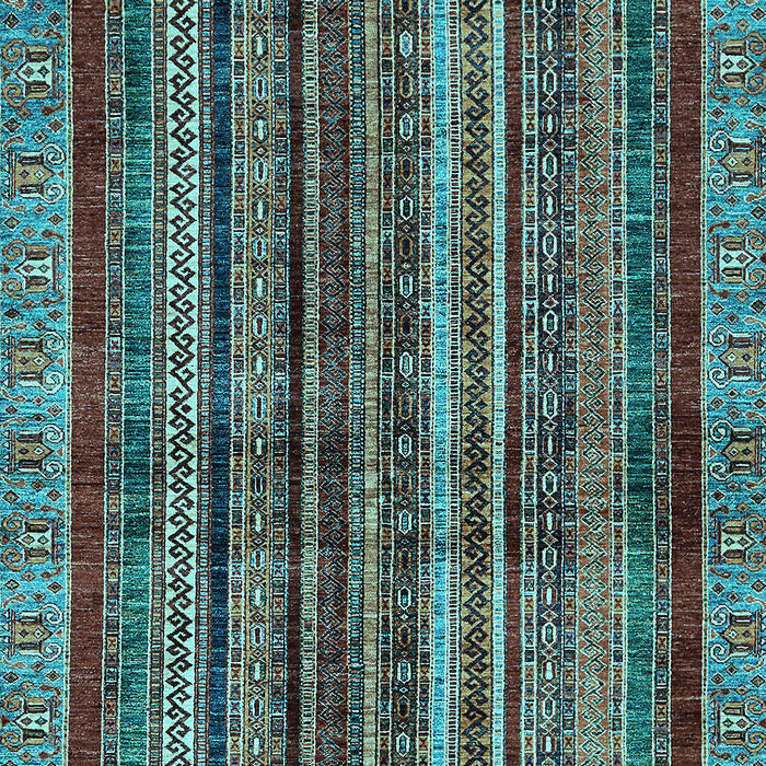 Abstract Light Blue Modern Rug, abs662lblu