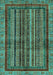 Abstract Turquoise Modern Rug, abs662turq