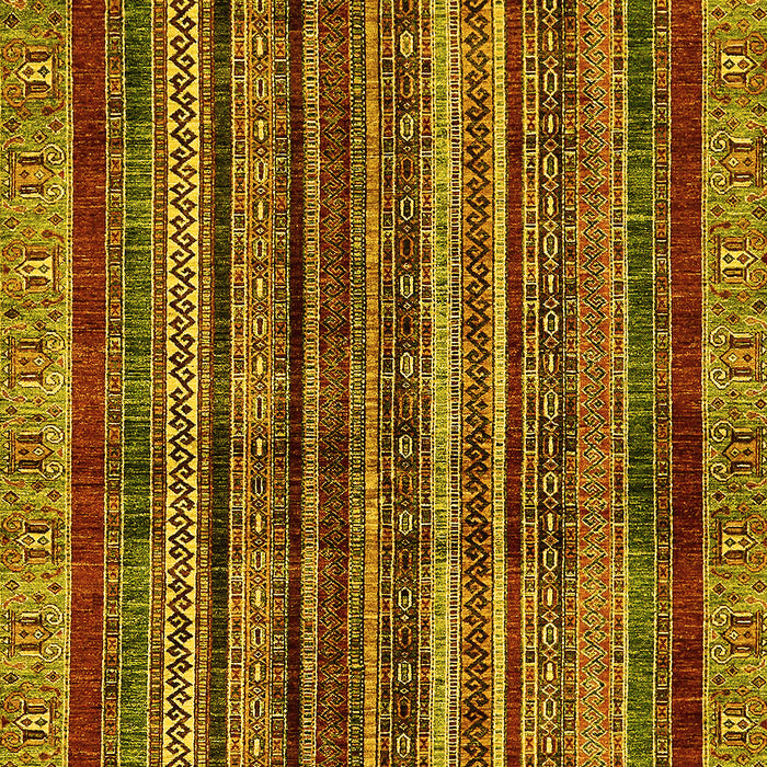 Abstract Yellow Modern Rug, abs662yw