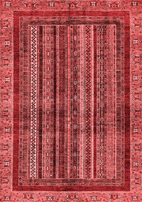 Abstract Red Modern Rug, abs662red