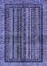 Abstract Blue Modern Rug, abs662blu