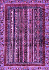 Abstract Purple Modern Rug, abs662pur