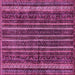 Square Abstract Pink Modern Rug, abs663pnk