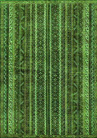 Abstract Green Modern Rug, abs663grn