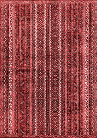 Abstract Red Modern Rug, abs663red