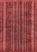 Abstract Red Modern Area Rugs