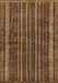 Abstract Brown Modern Rug, abs663brn