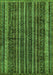 Machine Washable Abstract Green Modern Area Rugs, wshabs663grn