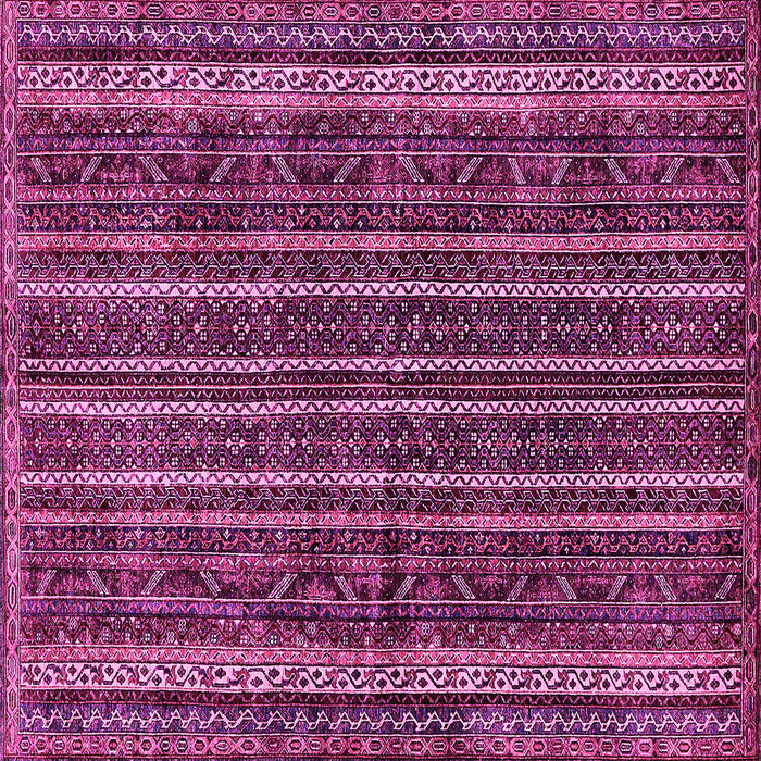Square Machine Washable Abstract Pink Modern Rug, wshabs663pnk