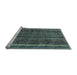 Sideview of Machine Washable Abstract Light Blue Modern Rug, wshabs663lblu