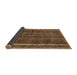 Sideview of Abstract Brown Modern Rug, abs663brn