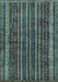 Abstract Light Blue Modern Rug, abs663lblu