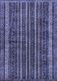 Abstract Blue Modern Rug, abs663blu