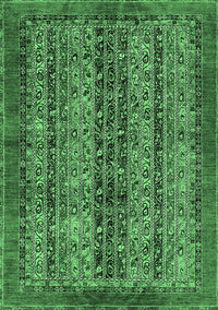 Abstract Emerald Green Modern Rug, abs664emgrn